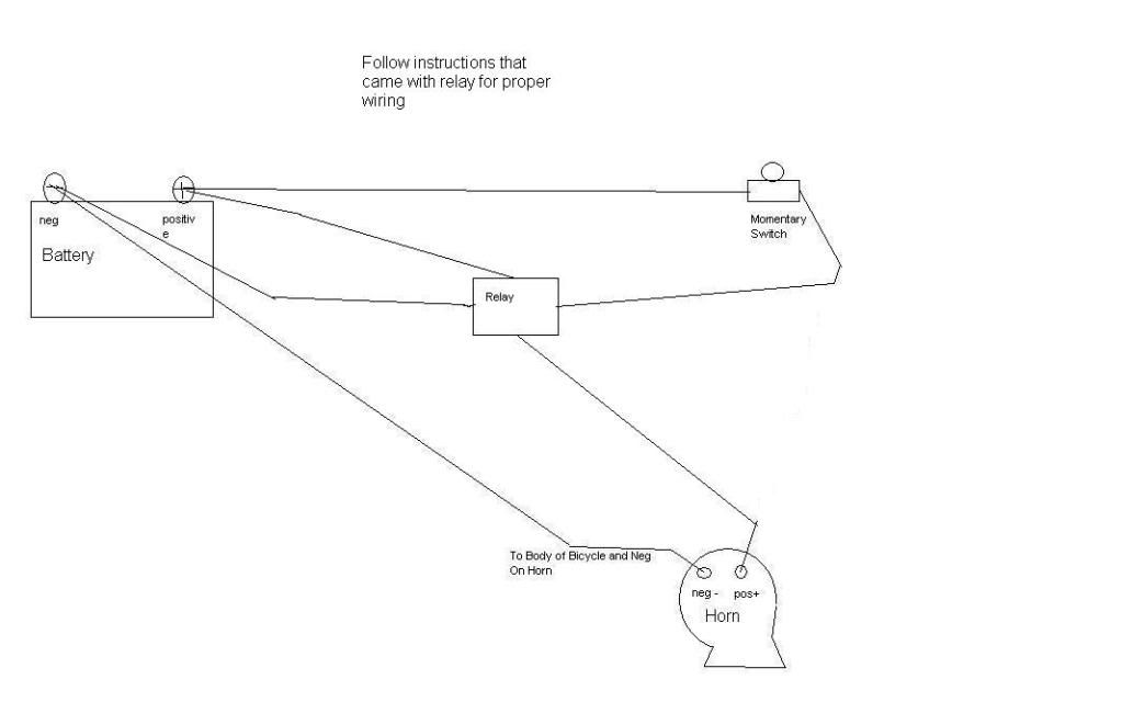 Wire Diagram Single Horn With Relay Photo by repeatman Photobucket